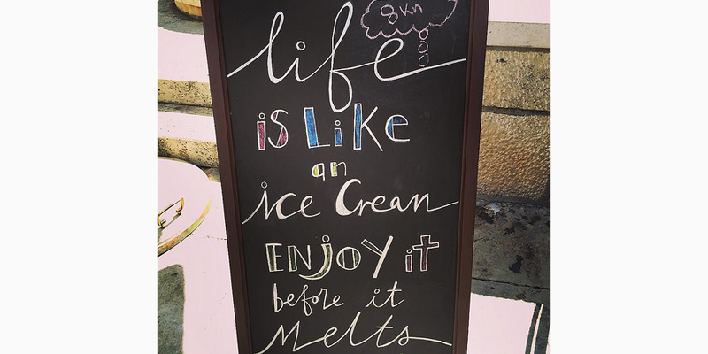 life is like ice cream
