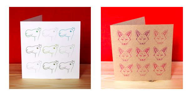 Limited Editions Fox Camel Greeting Cards