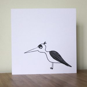Greetings Card bird Isabell Schulz