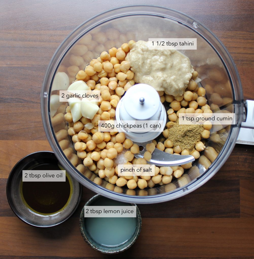 hummus ingredients labels recipe plant-based