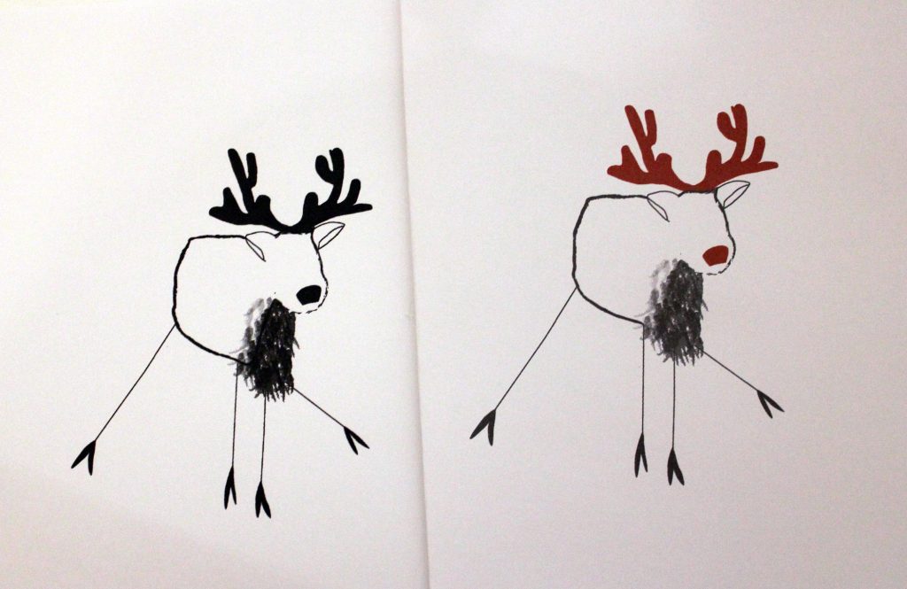 Reindeer xmas card